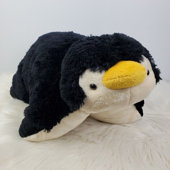 Pillow Pets Toys Pillow Pets Black White Playful Penguin Plush 9